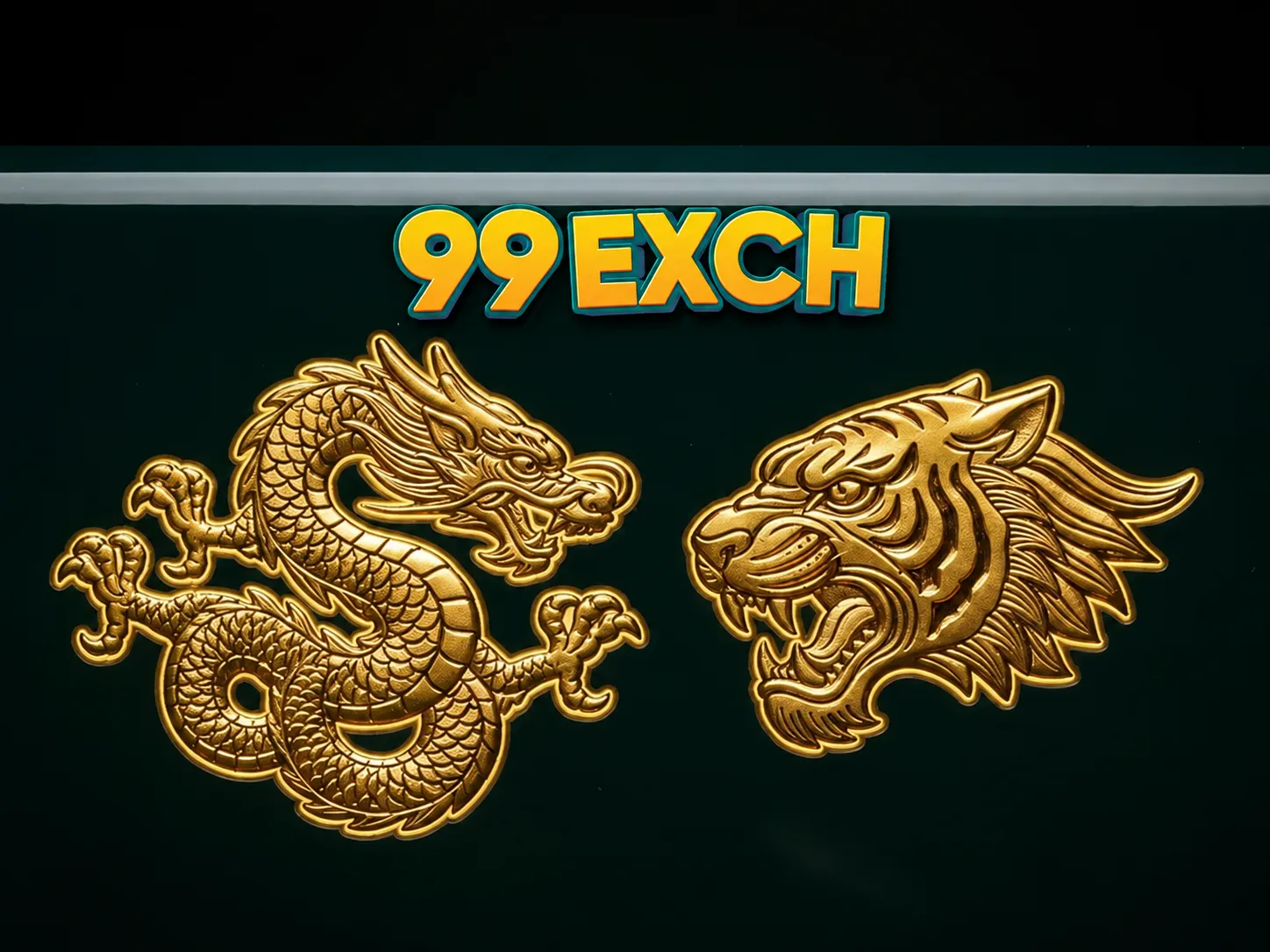 Dragon Tiger card table illustration